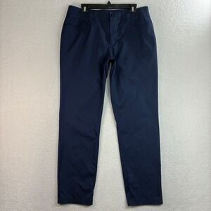 Public Rec Dealmaker Pants Men 34x31 Blue Performance 5 Pocket Tech Stretch Golf